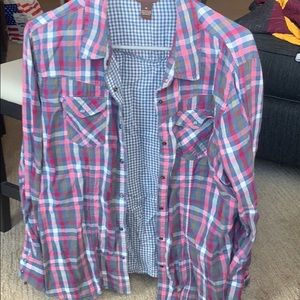 Plaid button down